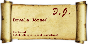 Dovala József névjegykártya