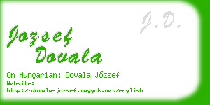 jozsef dovala business card